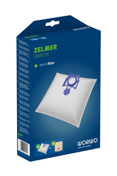 WORWO ZMB02K NIEBIESKI WORKI DO ZELMER MIKROFIBRA A4 - obrazek 2