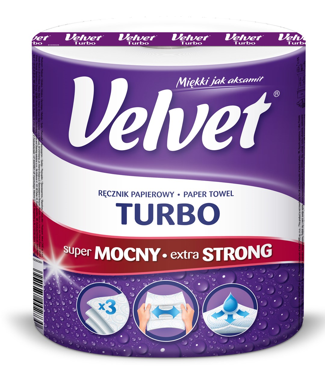 VELVET TURBO RĘCZNIK W ROLI JUMBO 300L