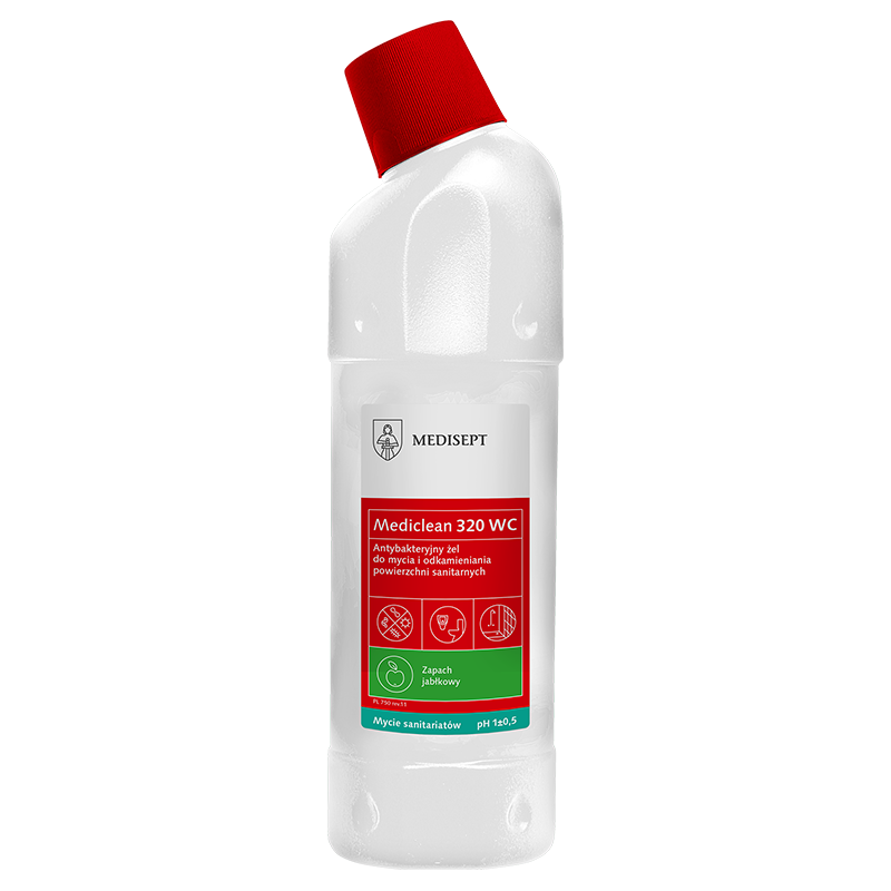 MEDICLEAN 320 ANTYBAKTERYJNY ŻEL DO WC 750 ML - obrazek 2