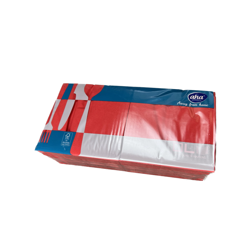 BAGSTAR AHA SERWETKI 33/33 CM 2W A'250 SZT CZERWONA