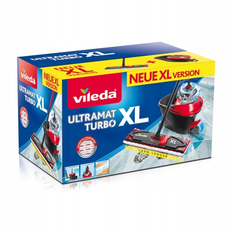VILEDA XL MOP OBROTOWY ULTRAMAT PŁASKI KOMPLET