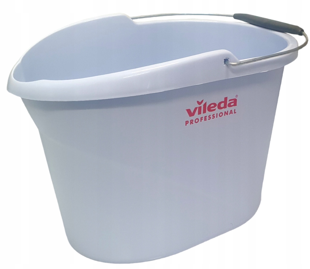 WIADRO SZARE VILEDA Z WYCISKACZEM PŁASKIM - obrazek 2