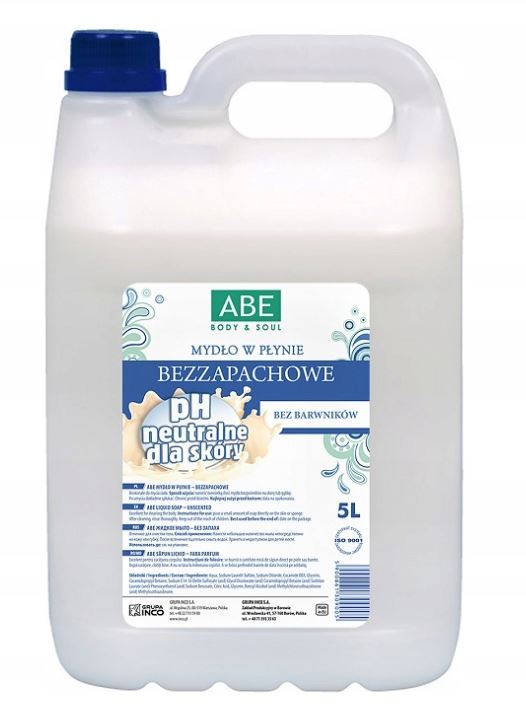 INCO ABE MYDŁO BEZZAPACHOWE 5 L ABE
