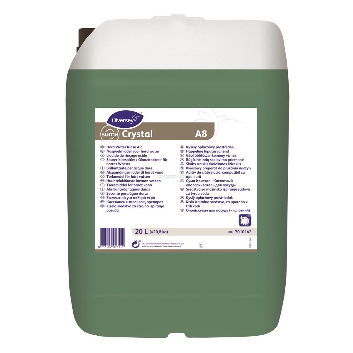 DIVERSEY SUMA A8 CRYSTAL 20L