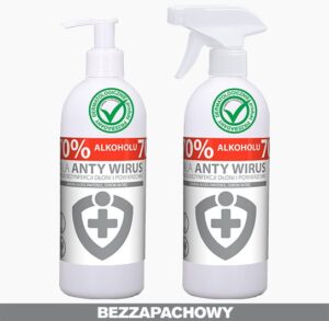 Płyn do dezynfekcji dłoni i powierzchni KALA ANTY WIRUS 500 mlbezzapachowy
